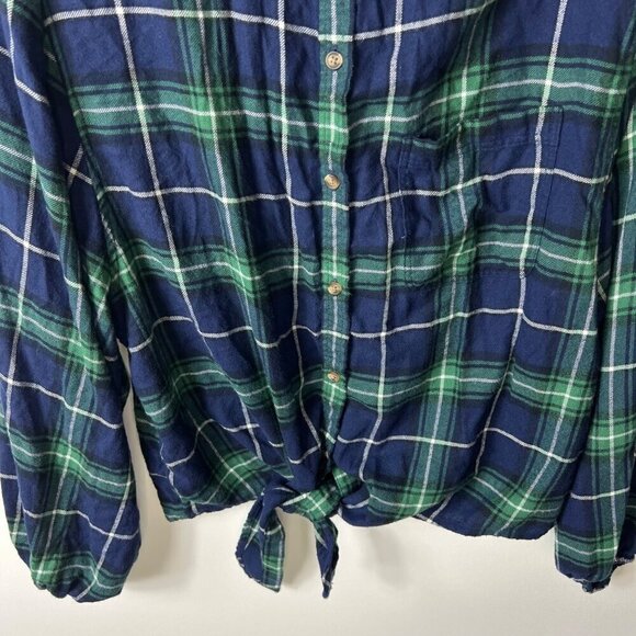 American Eagle ahh mazingly soft plaid button up top women’s XL - Picture 3 of 8